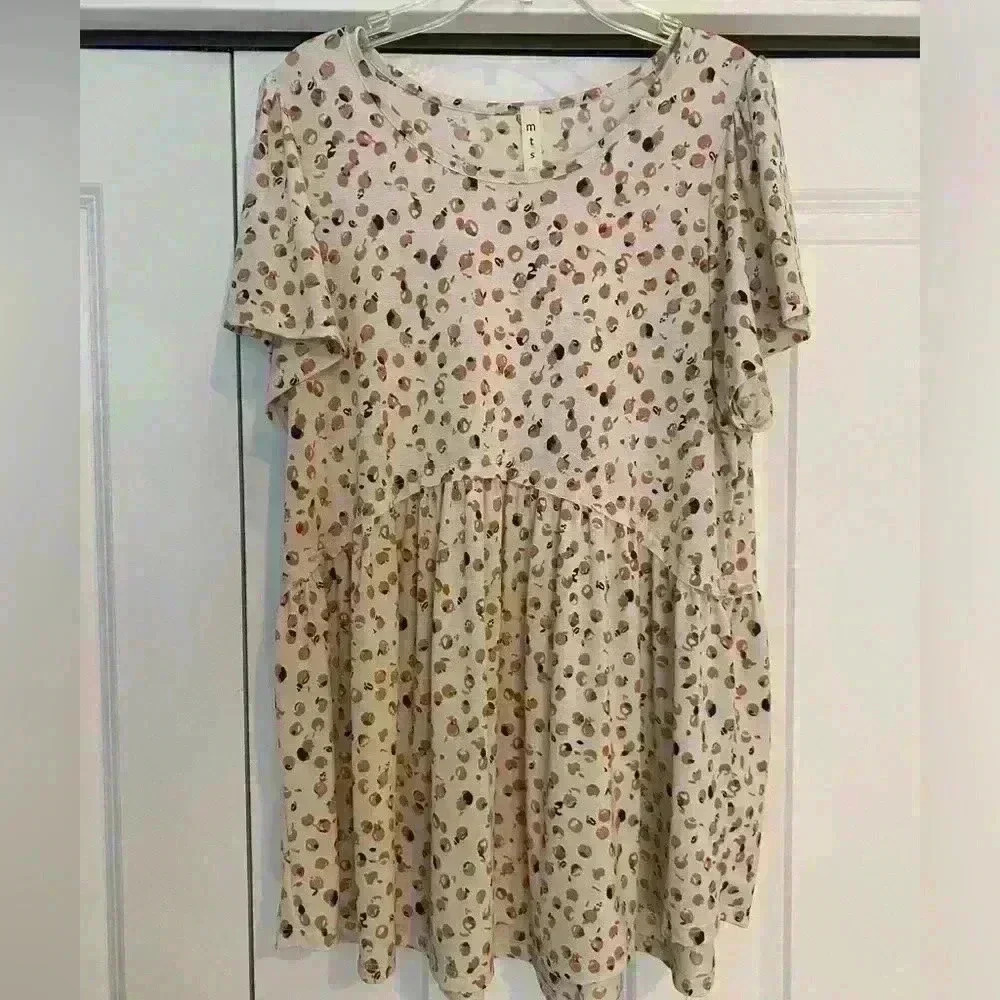 MTS | flutter sleeve baby doll knit blouse medium